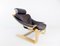 Black Leather Kroken Lounge Chair by Ake Fribytter for Nelo Möbel, 1970s 14