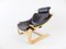 Black Leather Kroken Lounge Chair by Ake Fribytter for Nelo Möbel, 1970s 4