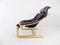 Fauteuil Kroken en Cuir Noir par Ake Fribytter pour Nelo Möbel, 1970s 15