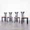 Chaises de Salon en Bois, 1980s, Set de 4 5