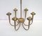 Brass Ceiling Lamp by Guglielmo Ulrich, 1940s 4