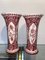 Grands Vases Cornet Vintage Rouges de Royal Delft, Set de 2 7