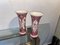 Large Vintage Red Cornet Vases from Royal Delft, Set of 2 4