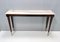 Large Italian Wooden Console Table with Portuguese Pink Marble Top, 1950s 5