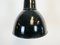Lámpara de techo industrial Bauhaus esmaltada en negro, años 30, Imagen 5