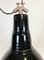 Bauhaus Industrial Black Enamel Ceiling Lamp, 1930s 4