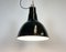 Bauhaus Industrial Black Enamel Ceiling Lamp, 1930s 7