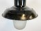 Black Enamel Factory Hanging Lamp, 1960s 2