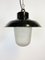 Black Enamel Factory Hanging Lamp, 1960s 3