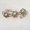 Vintage Sterling Silver & Turquoise Cabochons Brooch, 1960s, Image 4