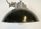 Industrial Black Enamel and Cast Iron Pendant Lamp, 1960s, Image 7