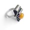 Vintage Silver Amber Ring, 1980s, Image 6