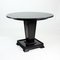 Round Black Dining Table, 1930s 1
