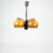 Pull Down Ceiling Lamp with Three Orange Bulbs from Elektrofém Isz, 1970s, Image 3