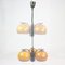 Ausziehbare Deckenlampe mit Drei Leuchten in Orange von Elektrofém Isz, 1970er 7