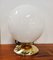 Vintage White Sphere Table Lamp 1