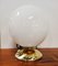 Vintage White Sphere Table Lamp, Image 1