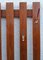 Teak Wall Rack with Brass & Colored Plastic Hooks, 1970s 4