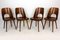 No. 515 Wooden Dining Chairs by Oswald Haerdtl for TON, 1950s, Set of 4 3