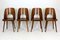 No. 515 Wooden Dining Chairs by Oswald Haerdtl for TON, 1950s, Set of 4 1