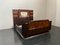 Art Deco Rosewood & Walnut Bed Frame with Carved Headboard by Ducrot, 1922, Image 3