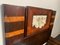 Art Deco Rosewood & Walnut Bed Frame with Carved Headboard by Ducrot, 1922 10