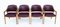 Walnut Model 814 Armchairs by Ico Luisa Parisi for Cassina, 1963, Italy, Set of 4 2