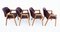 Walnut Model 814 Armchairs by Ico Luisa Parisi for Cassina, 1963, Italy, Set of 4, Image 3