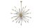 Lámpara de techo Sputnik vintage de cristal de Murano, Imagen 1