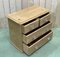 Antique Pine and Glass Chest of Drawers 9
