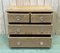 Antique Pine and Glass Chest of Drawers 11