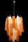 Große Murano Glasröhren Deckenlampe, 1970er 7