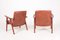 Patinated Leather Lounge Chairs by Hans J. Wegner for Johannes Hansen, 1950s, Set of 2 6