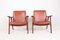 Patinated Leather Lounge Chairs by Hans J. Wegner for Johannes Hansen, 1950s, Set of 2 3