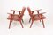 Patinated Leather Lounge Chairs by Hans J. Wegner for Johannes Hansen, 1950s, Set of 2, Image 7