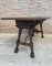Early 20th Century Spanish Fold Out Console Table with Iron Stretcher & 3 Drawers 15