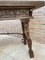 Early 20th Century Spanish Fold Out Console Table with Iron Stretcher & 3 Drawers 10