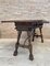 Early 20th Century Spanish Fold Out Console Table with Iron Stretcher & 3 Drawers 13