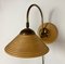 Bambus und Messing Wandlampe, 1960er 2