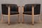 Austrian Maple and Brass Armchairs, 1940s, Set of 2 7