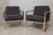 Italian Brass and Fabric Armchairs, 1950s, Set of 2 7
