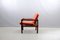 Red Leather Lounge Chair from Walter Knoll / Wilhelm Knoll, 1960s 9