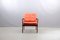 Red Leather Lounge Chair from Walter Knoll / Wilhelm Knoll, 1960s 2