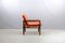 Red Leather Lounge Chair from Walter Knoll / Wilhelm Knoll, 1960s 4
