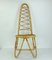 Bamboo & Rattan High Back Side Chair, 1960s 7