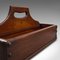 Antique English Edwardian Mahogany Cobbler's Carry Tray 9