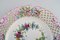 Herend Dinner Plate in Openwork Porcelain with Hand Painted Flowers 3