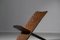 Silla plegable africana de madera maciza, años 70, Imagen 17