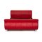 Moon Red Leather Double Bed from Bretz 7