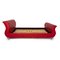 Moon Red Leather Double Bed from Bretz 9